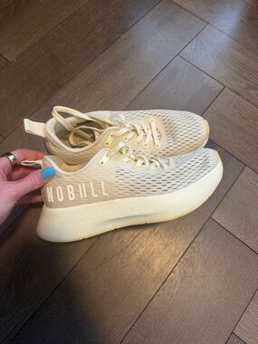 NOBULL Journey Women’s Light Yellow Mesh Trainer Sneakers